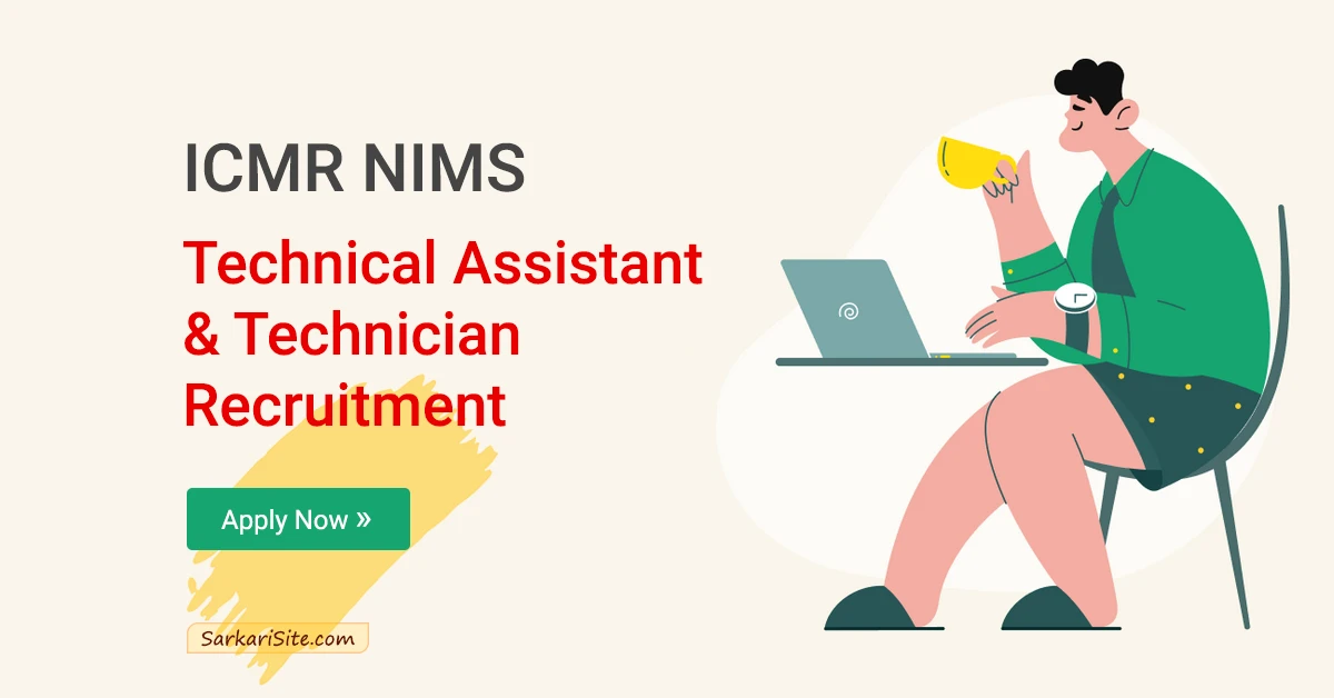 icmr nims technical assistant