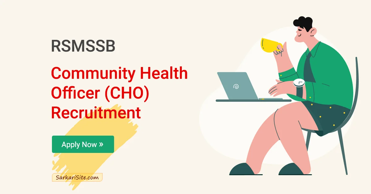 rsmssb community health officer